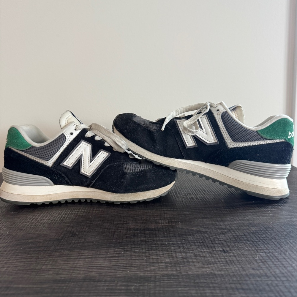 New Balance 574 Sneaker Black Classic Pine - Picture 6 of 9